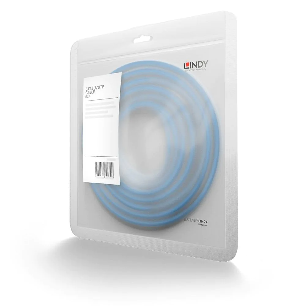 Lindy CAT.6 U/UTP Gigabit Network Cable 10m - Blue