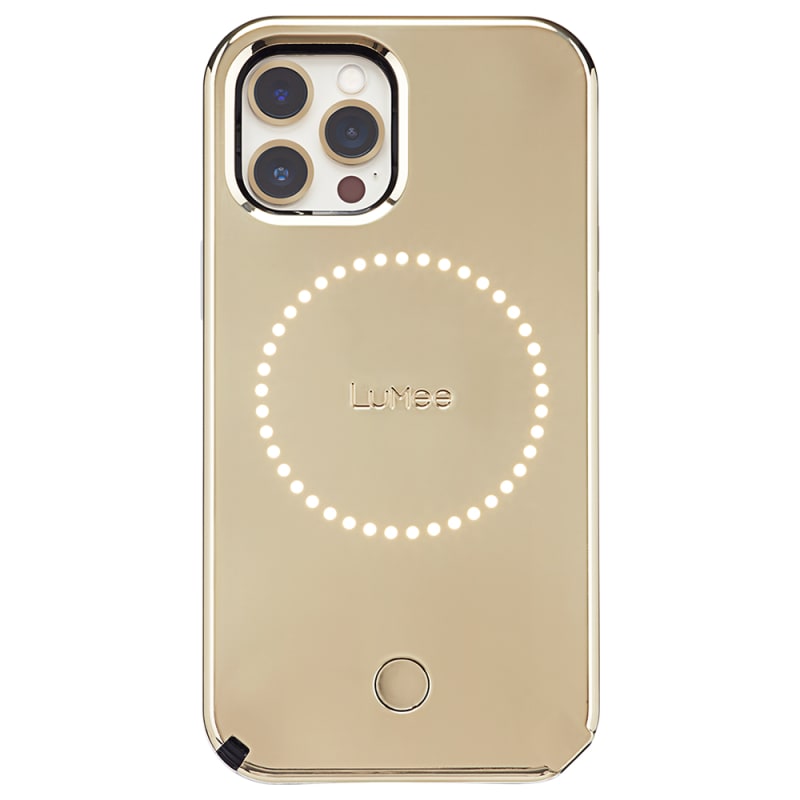 Case-Mate LuMee Halo Case For iPhone 12/12 Pro 6.1 - Gold Mirror w/ Micropel