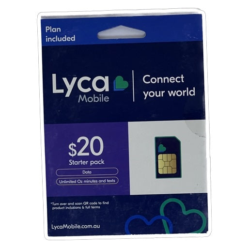 LycaMobile Prepaid SIM Card $20