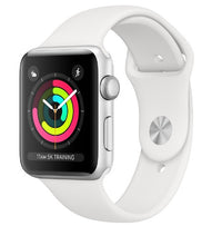 Thumbnail for Apple Watch Series 3 38mm Silver Aluminium Case GPS with White Sport Band