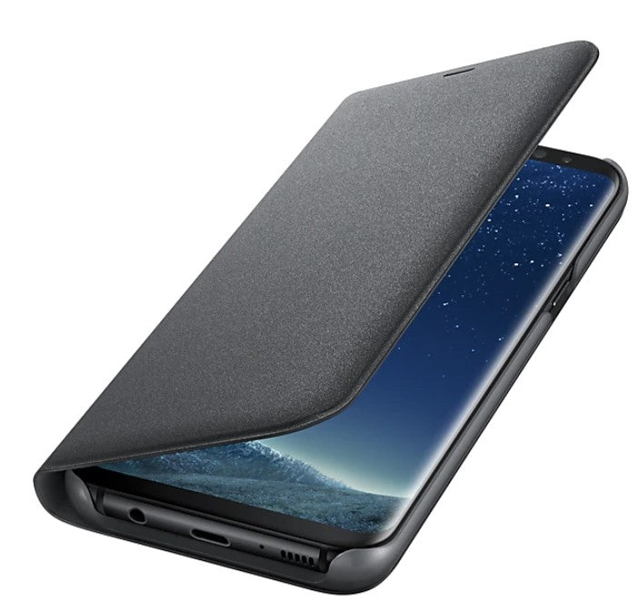 Samsung Galaxy S8 Plus LED Flip Cover - Black