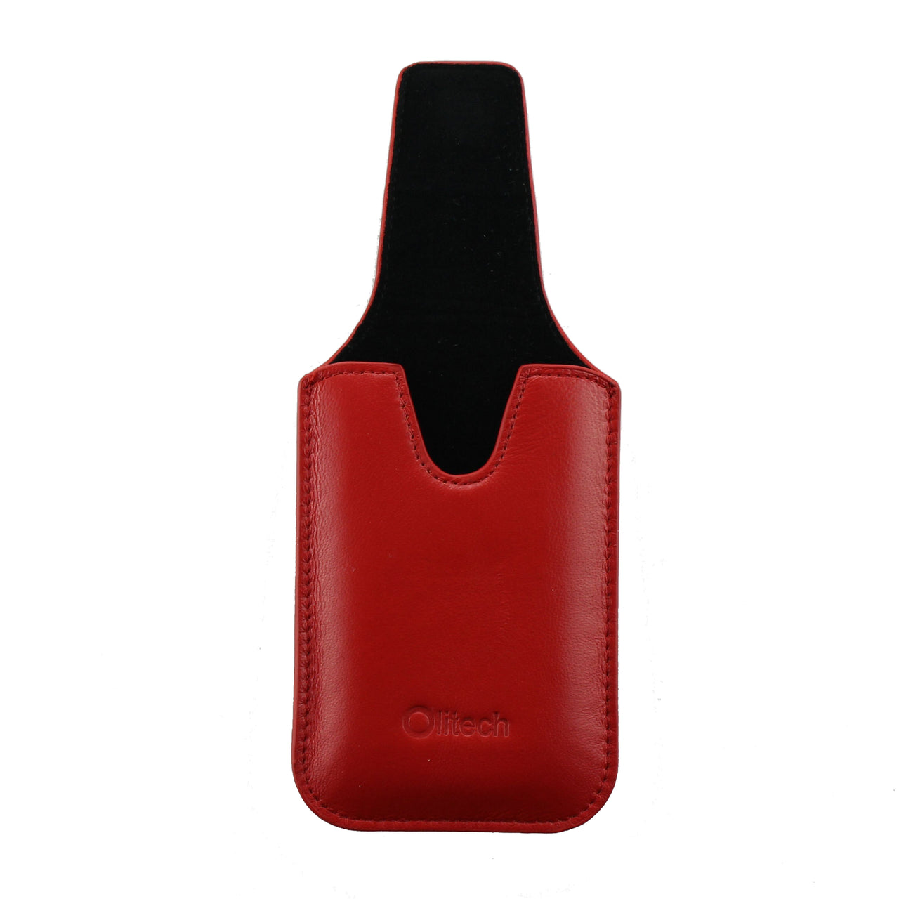 OLITECH Leather Pouch case cover with Lanyard RED