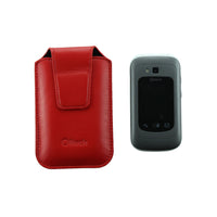 Thumbnail for OLITECH Leather Pouch case cover with Lanyard RED