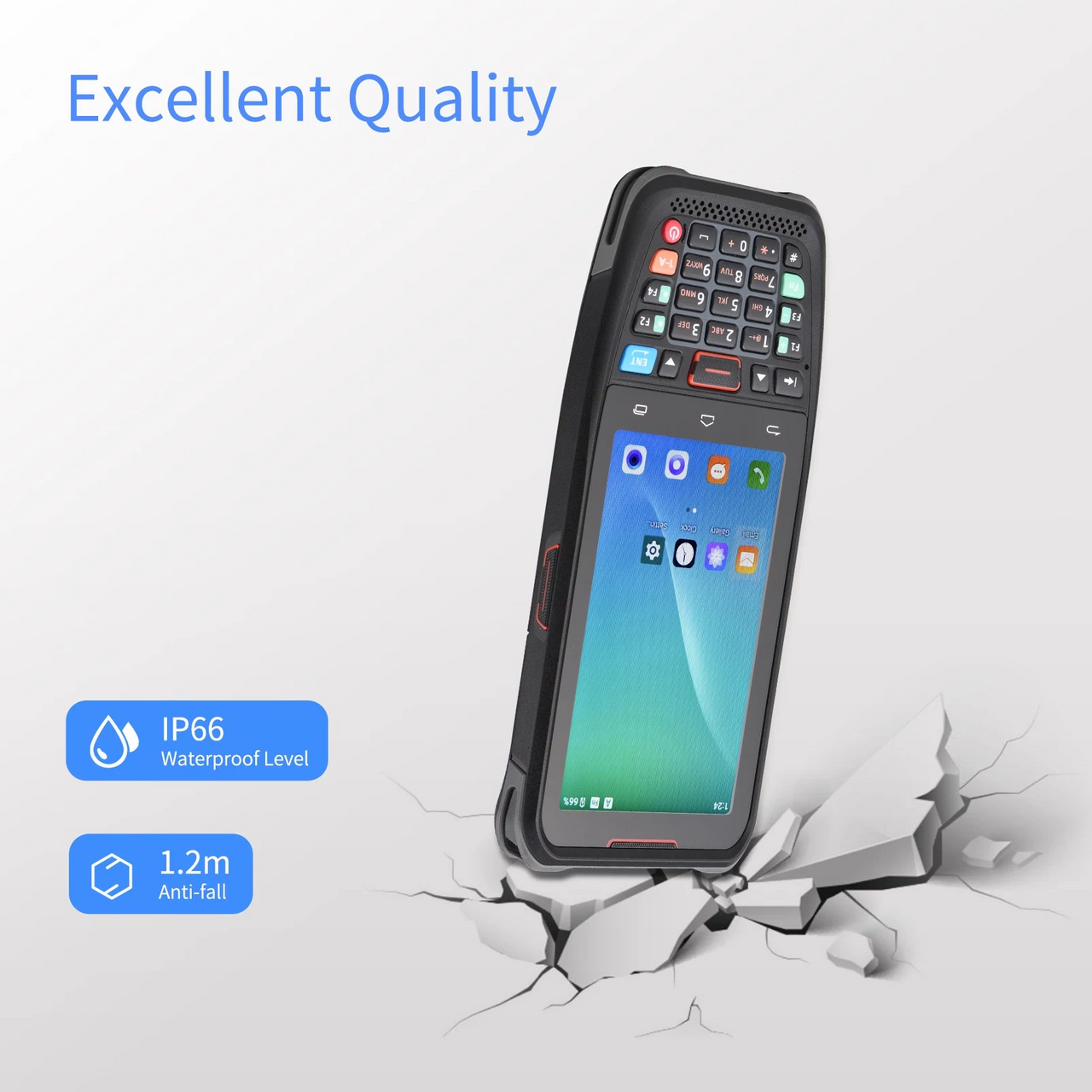 Handheld Terminal Device PDA Barcode Scanner 4G, Bluetooth, WiFi + Phone, 64GB