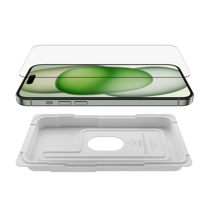 Belkin ScreenForce UltraGlass 2 Treated Screen Protector for iPhone 16 | iPhone 15 | iPhone 14 Pro -
