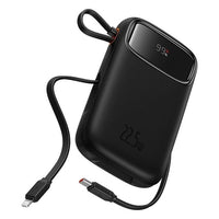 Thumbnail for Baseus Qpow2 Dual-Cable Digital Display Fast Charge Power Bank 20000mAh 22.5W - Black