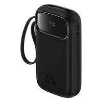 Thumbnail for Baseus Qpow2 Dual-Cable Digital Display Fast Charge Power Bank 20000mAh 22.5W - Black