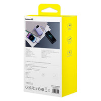 Thumbnail for Baseus Qpow2 Dual-Cable Digital Display Fast Charge Power Bank 20000mAh 22.5W - Purple