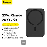 Thumbnail for Baseus Magnetic Mini Wireless Charging Power Bank 6000mAh 20W - Black