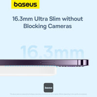 Thumbnail for Baseus 6000mAh Magnetic Mini Air 15W Wireless Power Bank With PD 20W Type-C Port - White
