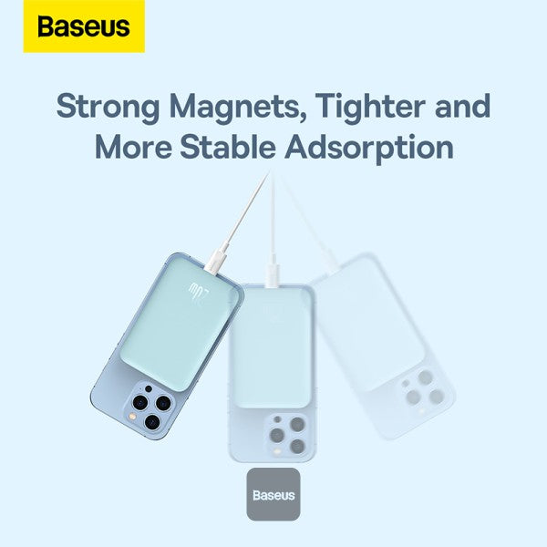 Baseus Magnetic Mini Wireless Charging Power Bank 6000mAh 20W (Overseas Edition) - Blue