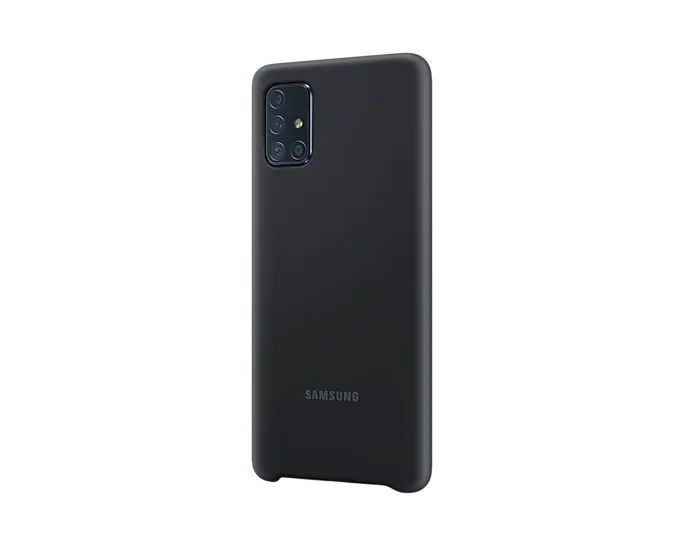 Samsung Galaxy A71 Silicone Cover - Black