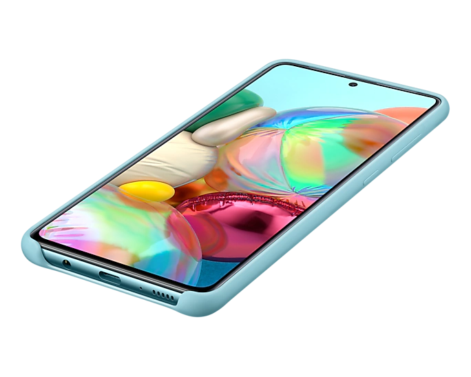 Samsung Galaxy A71 Silicone Cover - Blue