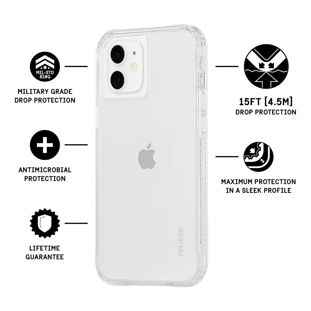 Pelican Ranger Case for iPhone 13 Mini - Clear