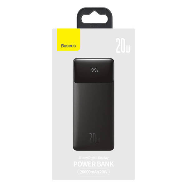 Baseus Bipow Fast Charging Power Bank 20000mAh 20W  - Black