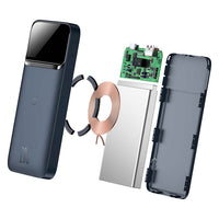 Thumbnail for Baseus Magnetic Wireless Quick Charging Power Bank 10000mAh 20W - Blue