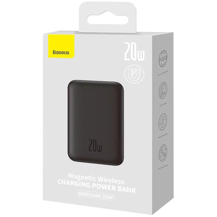 Baseus Magnetic Mini FAST Wireless Charging Power Bank 10000mAh 20W - Black