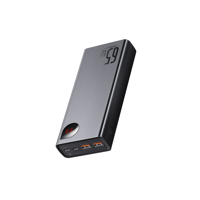 Baseus Adaman Power Bank 65W 20000mAh FAST charge PD For Laptop / Phone - Black