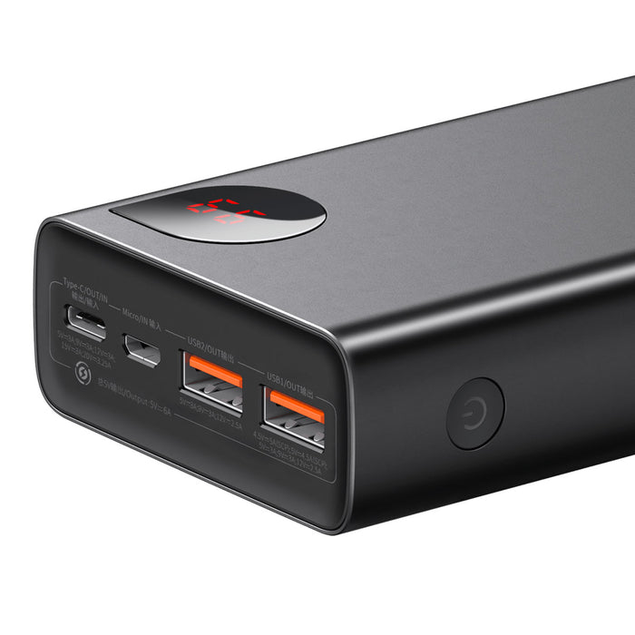 Baseus Adaman Power Bank 65W 20000mAh FAST charge PD For Laptop / Phone - Black