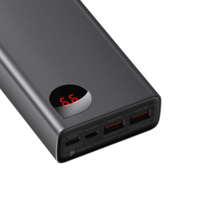 Baseus Adaman Power Bank 65W 20000mAh FAST charge PD For Laptop / Phone - Black
