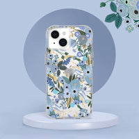 Thumbnail for Case-Mate Rifle Paper MagSafe Case For Apple iPhone 15 - Garden Party Blue