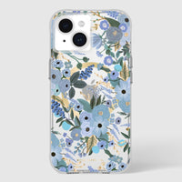 Thumbnail for Case-Mate Rifle Paper MagSafe Case For Apple iPhone 15 - Garden Party Blue