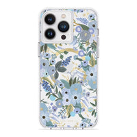 Thumbnail for Case-Mate Rifle Paper MagSafe Case For NEW iPhone 2023 6.1 Pro - Garden Party Blue