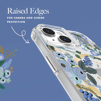 Thumbnail for Case-Mate Rifle Paper Magsafe Case for Apple iPhone 15 Plus - Garden Party Blue