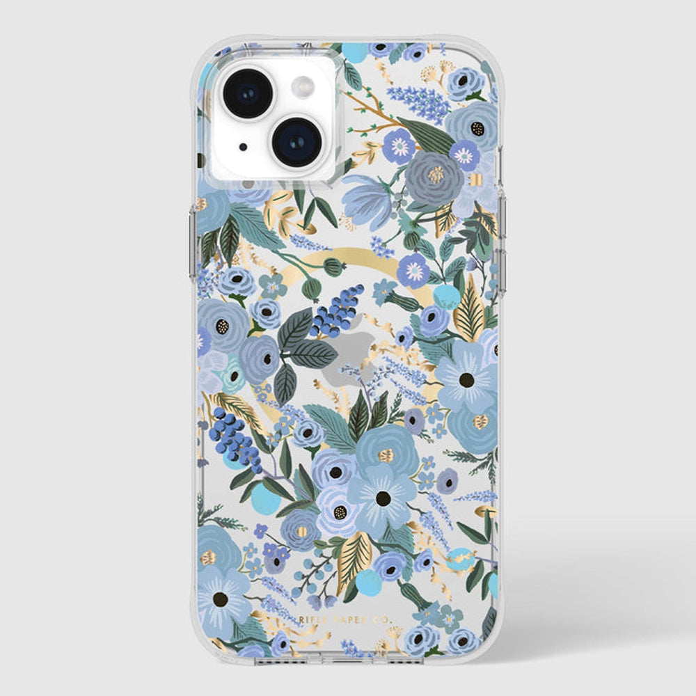 Case-Mate Rifle Paper Co - Magsafe Case for Apple iPhone 15 Plus - Garden Party Blue