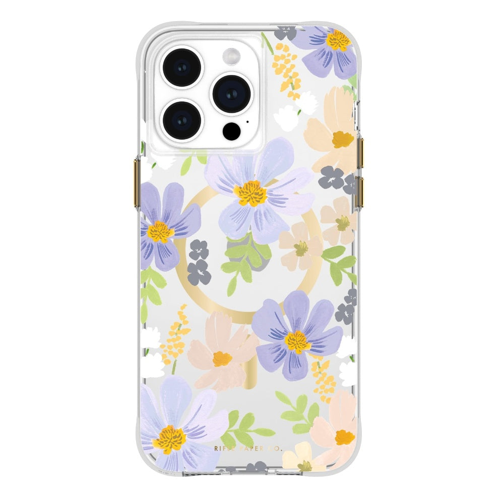Case-Mate Rifle Paper MagSafe Case For iPhone 15 Pro Max - Pastel Marguerite