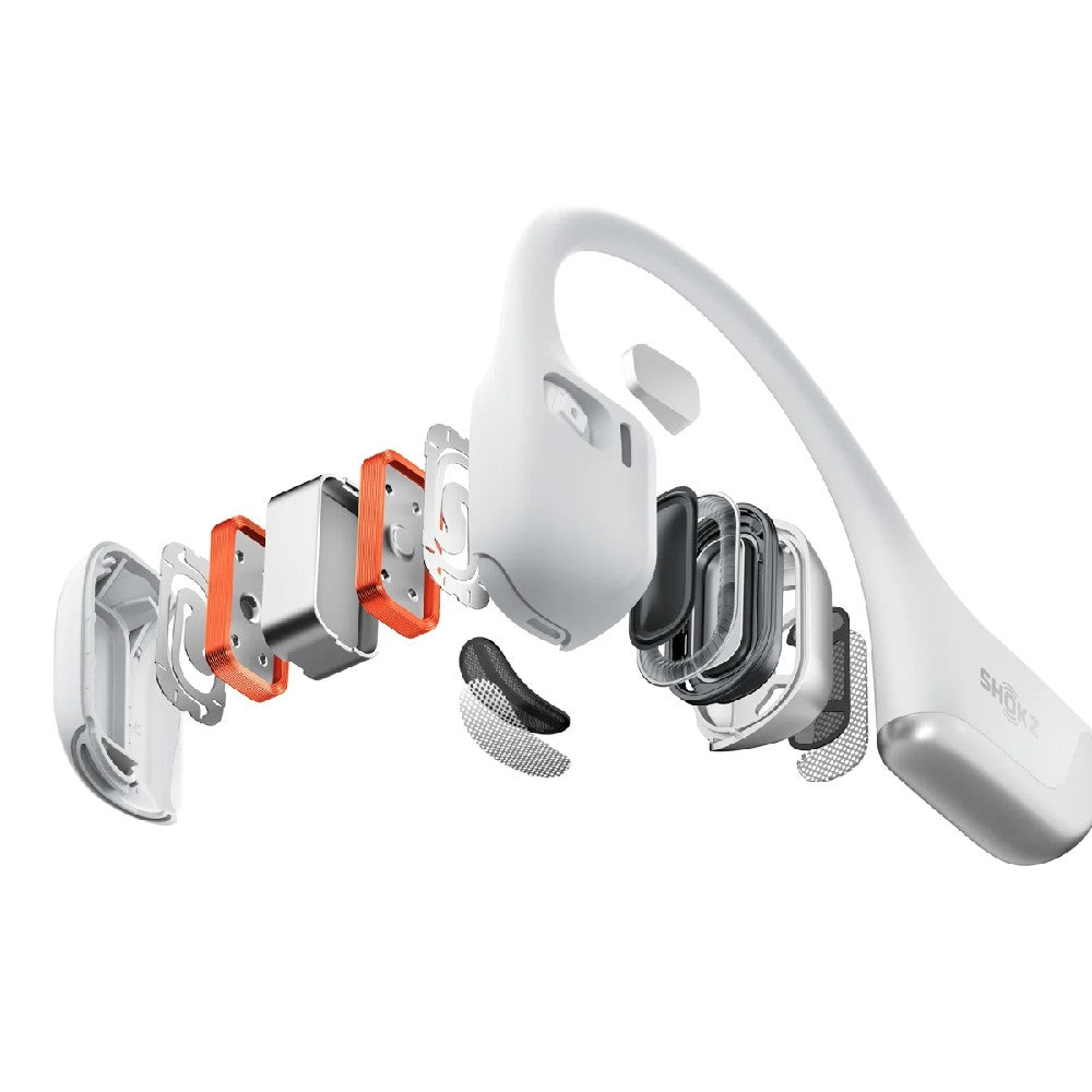 Shokz OpenRun Pro 2 Premium Bone Conduction Sport Headphones - Silver