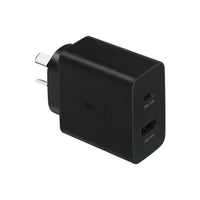 Thumbnail for Samsung 35W Power Adapter Charger Duo DUAL port PD 3.0 (USB-C +  USB-A) - Black