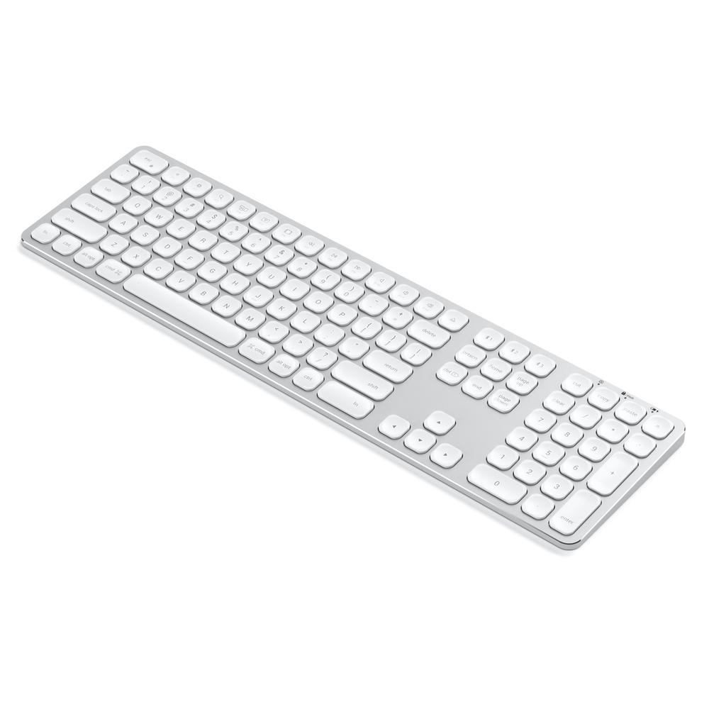 Satechi Aluminium Bluetooth Keyboard - Silver/White