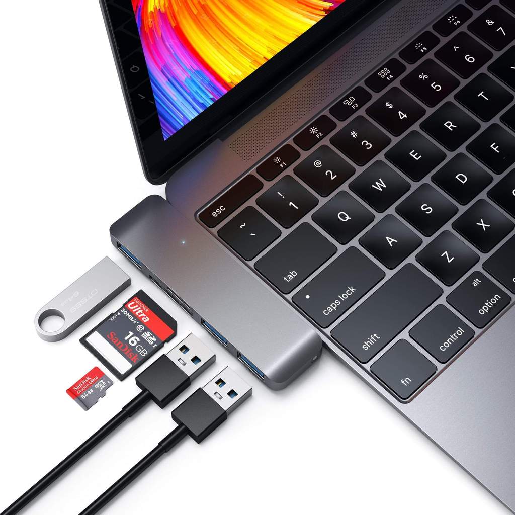 Satechi USB-C/USB 3.0 3-in-1 Combo Hub - Space Grey