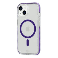 Thumbnail for Tech21 EvoCrystal Case with MagSafe for iPhone 15 - Amethyst Purple