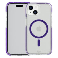 Thumbnail for Tech21 EvoCrystal Case with MagSafe for iPhone 15 - Amethyst Purple