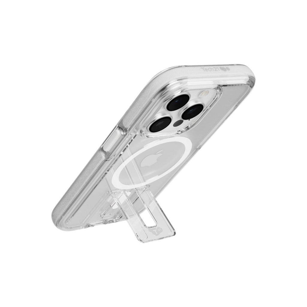 Tech21 Evo Crystal Kick for iPhone 15 Pro Case MagSafe Compatible - White