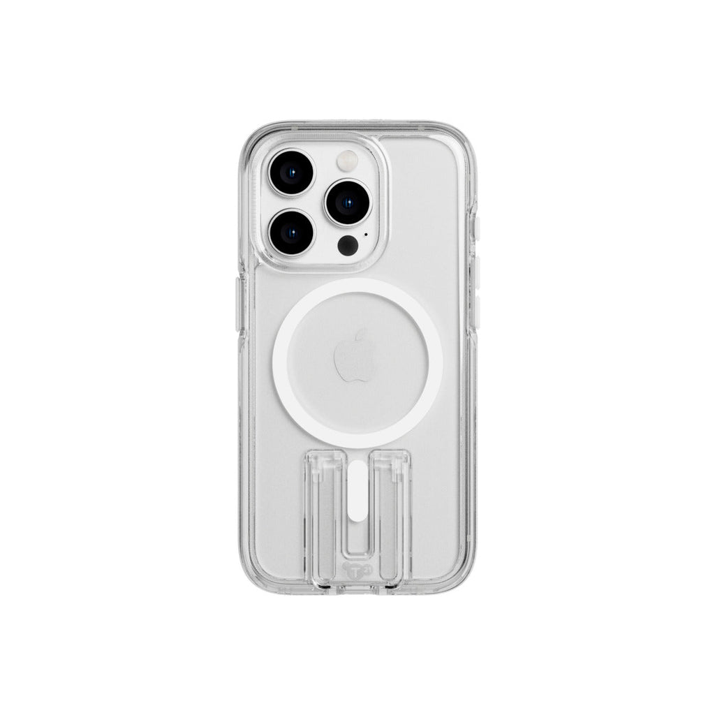 Tech21 Evo Crystal Kick for iPhone 15 Pro Case MagSafe Compatible - White