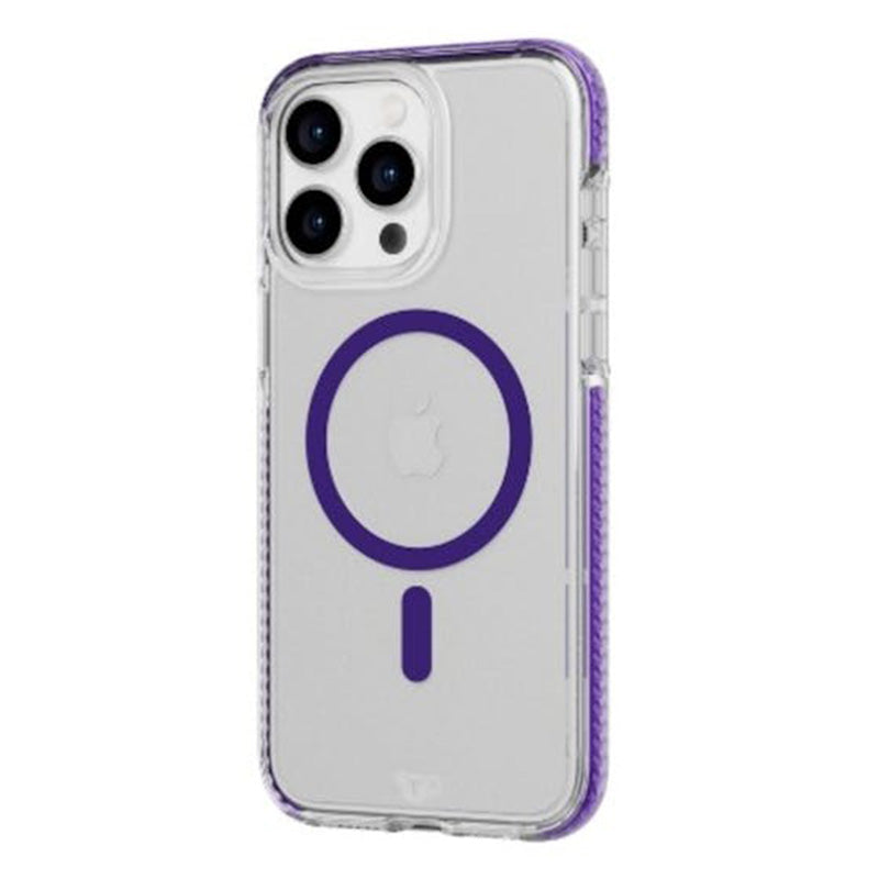 Tech21 EvoCrystal Case with MagSafe for iPhone 15 Pro Max - Amethyst Purple