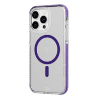 Thumbnail for Tech21 EvoCrystal Case with MagSafe for iPhone 15 Pro Max - Amethyst Purple