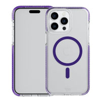 Thumbnail for Tech21 EvoCrystal Case with MagSafe for iPhone 15 Pro Max - Amethyst Purple