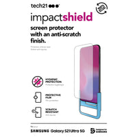 Thumbnail for Tech21 Impact Shield Screen with AntiScratch & AM - Samsung Galaxy S21 Ultra