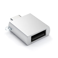 Thumbnail for Satechi Type-C/USB-C Male to USB-A 3.0 Female OTG Adapter Convertor Port - Silver