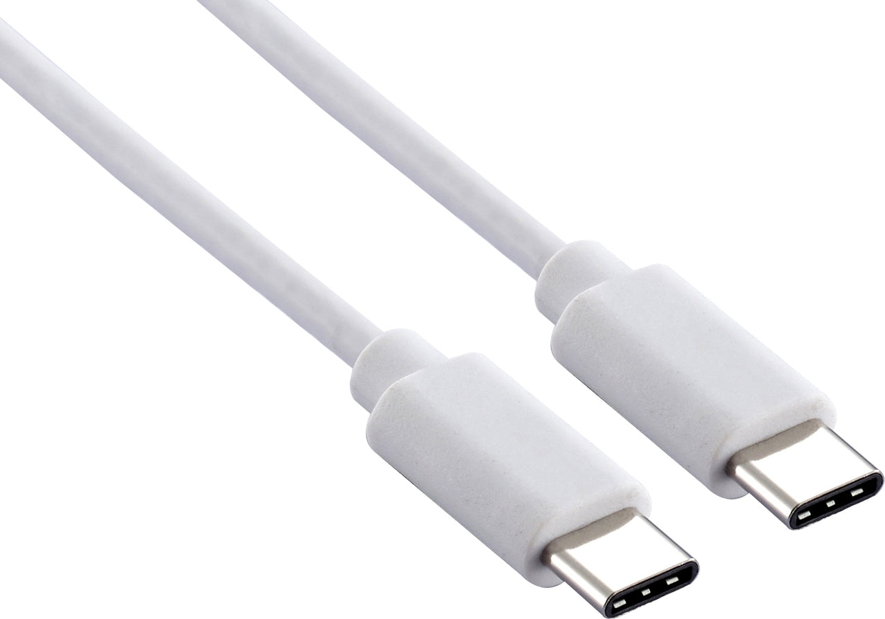 Comsol 3m USB Type-C Male to Type-C Male Charge Cable White