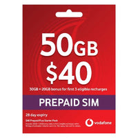 Thumbnail for Vodafone $40 Starter Pack SIM Card