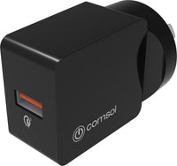 Thumbnail for Comsol Single Port USB Wall Charger with QC 3.0(18W) - Black