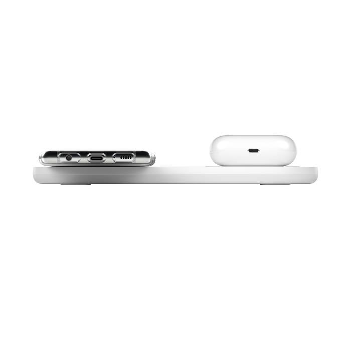Belkin BoostCharge 10W Dual Wireless Charger 2x Pads - White (includes AC Charger)