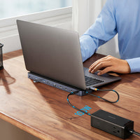 Thumbnail for Baseus Elitejoy Gen2 4K Triple DISPLAY 12 Port Hub Docking Station - Black
