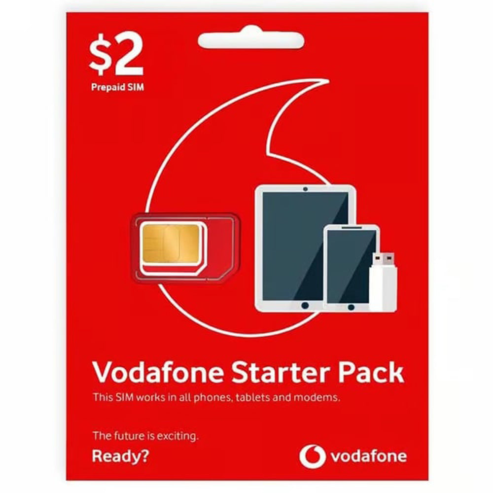 VODAFONE $2 Prepaid Sim Starter Eco-SIM