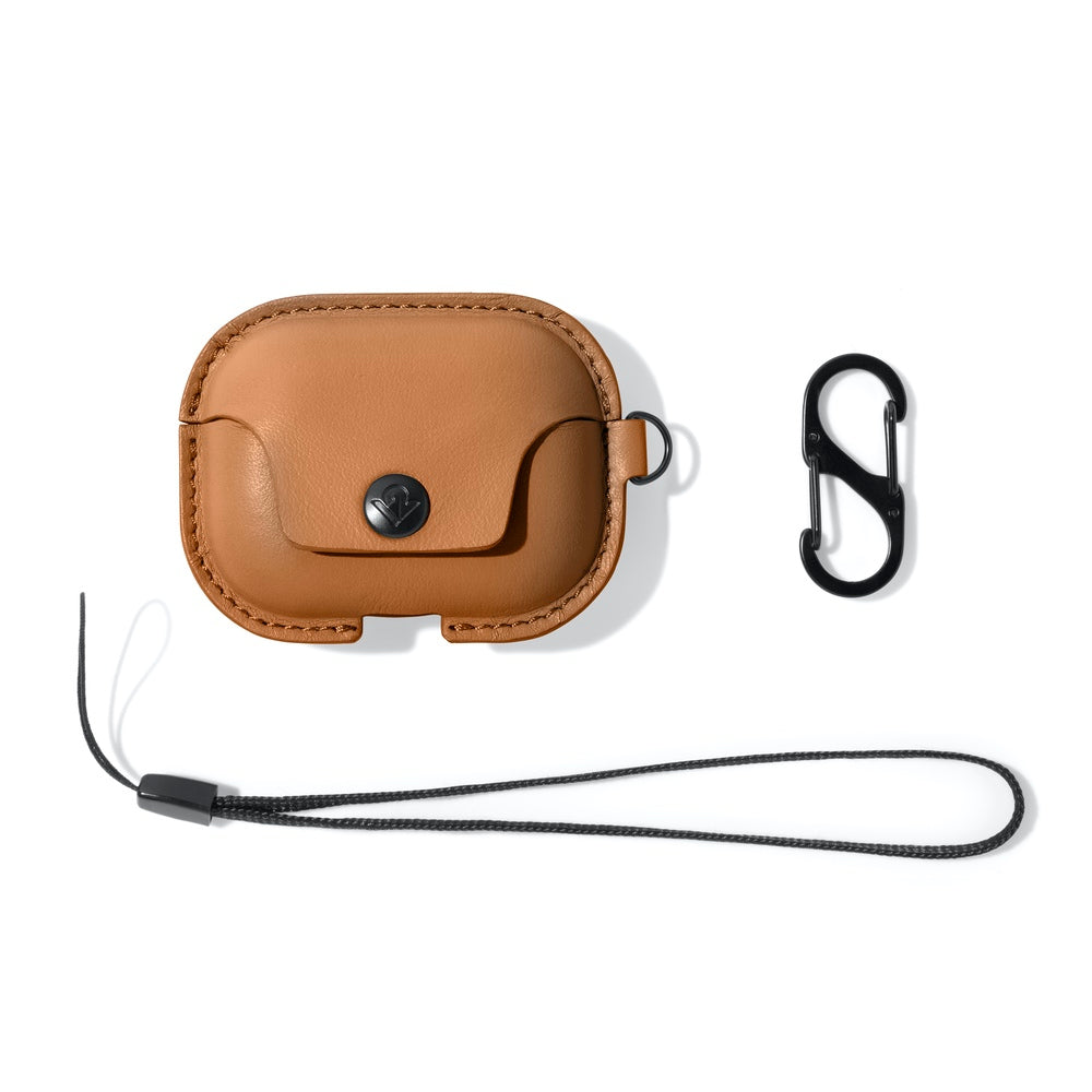 Twelve South AirSnap Protective Case for AirPods Pro - Cognac